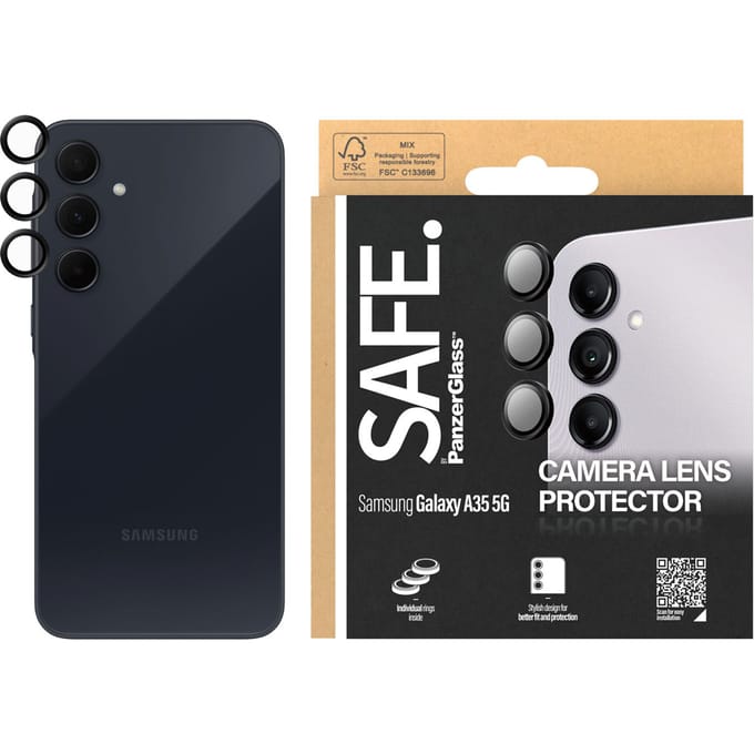 SAFE by PanzerGlass Hoops Camera Protector geschikt voor Samsung Galaxy A35