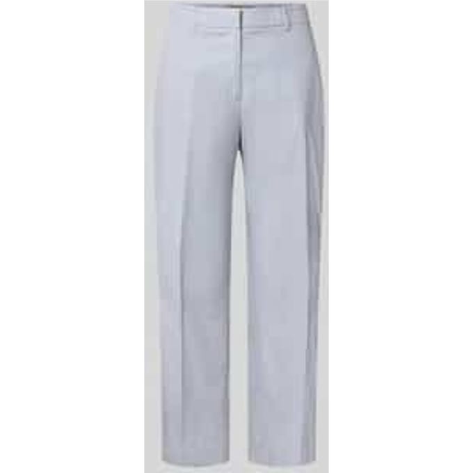 straight fit stoffen broek van linnenmix