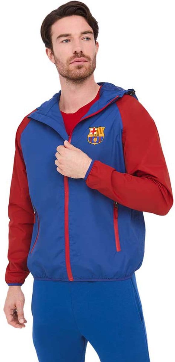BarÇa Crest Jas Rood,Blauw S Man