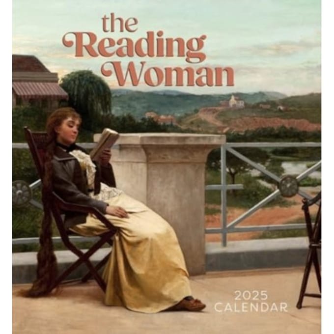 The Reading Woman 2025 Mini Wall Calendar - Pomegranate