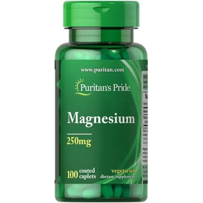 Puritan's Pride - Magnesium 250 mg, 100 Caplets
