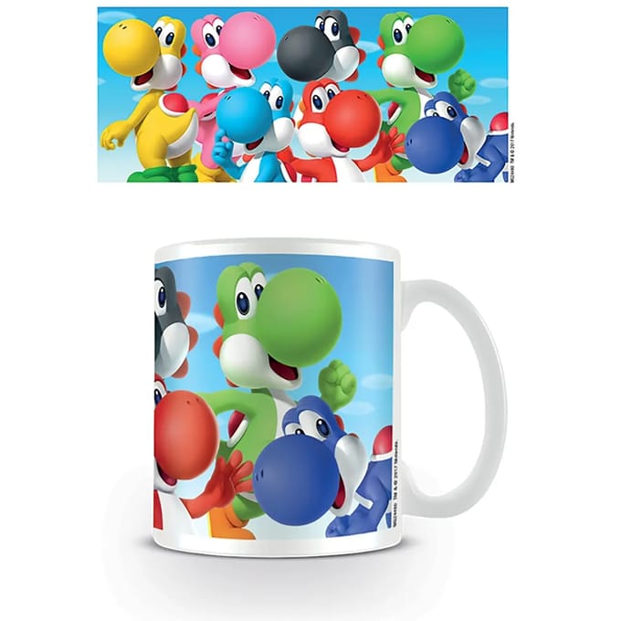 Pyramid - Super Mario (Yoshi'S) 11Oz/315Ml White - Mokken