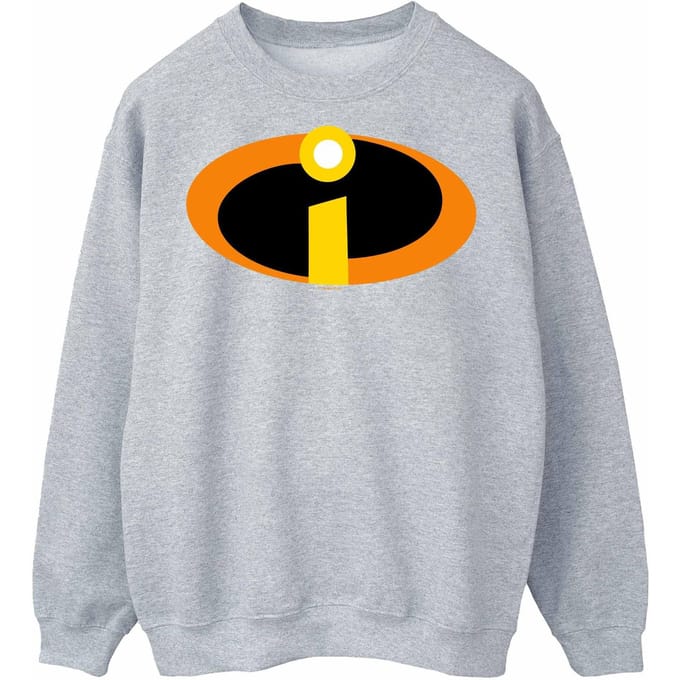 Disney Heren The Incredibles Logo Sweatshirt (Sportgrijs)