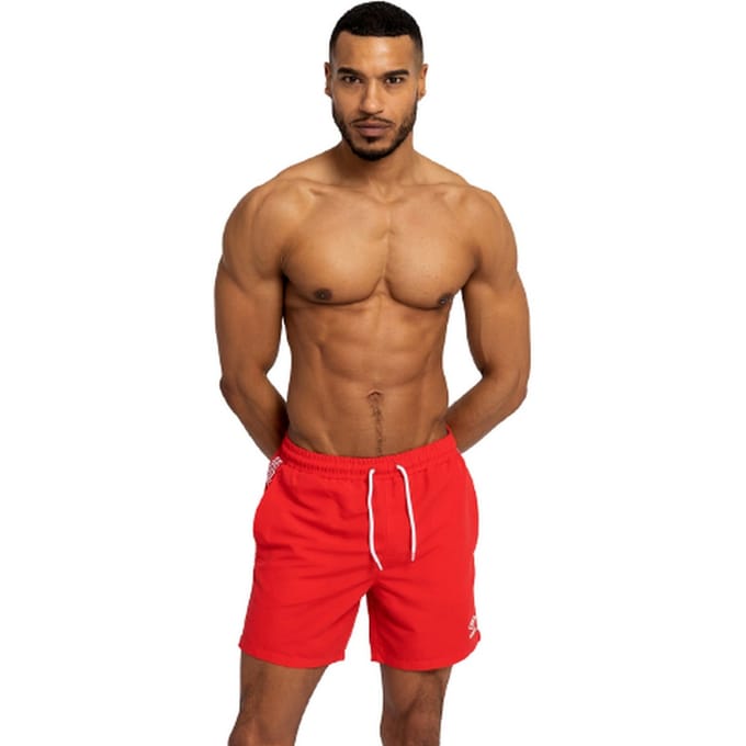 Umbro Heren Taped Swim Shorts (Vermiljoen)