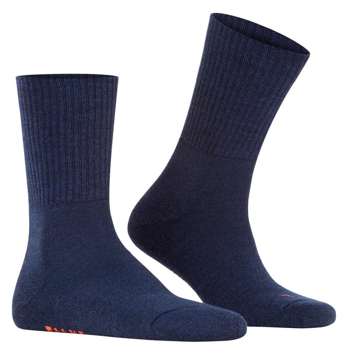 FALKE Walkie Light eenkleurig wol functioneel materiaal sokken unisex blauw - maat 37-38
