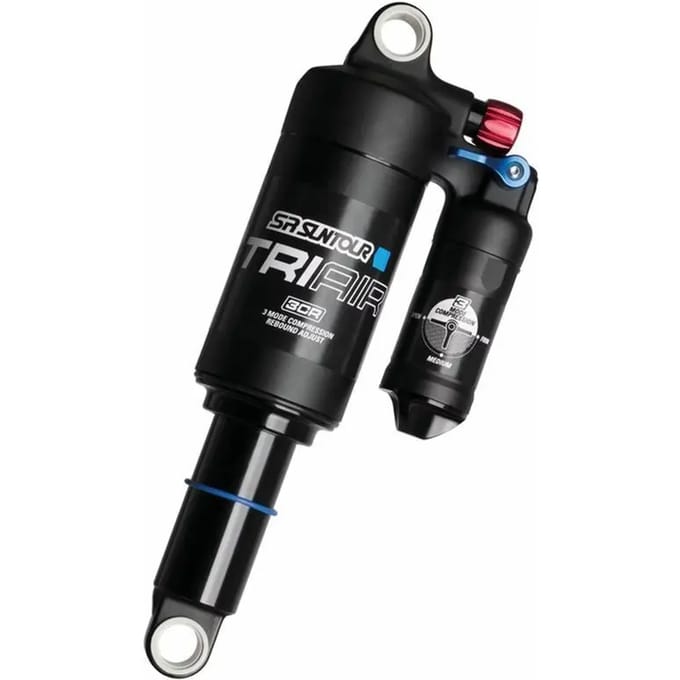 Sr Suntour Rs18 Triair 3cr Schokdemper Zwart 75 mm / 250 mm