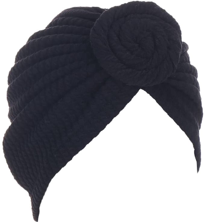 Jumada's - Tulband - Head wrap - Hoofddeksel - Chemo muts - Elastisch - Zwart
