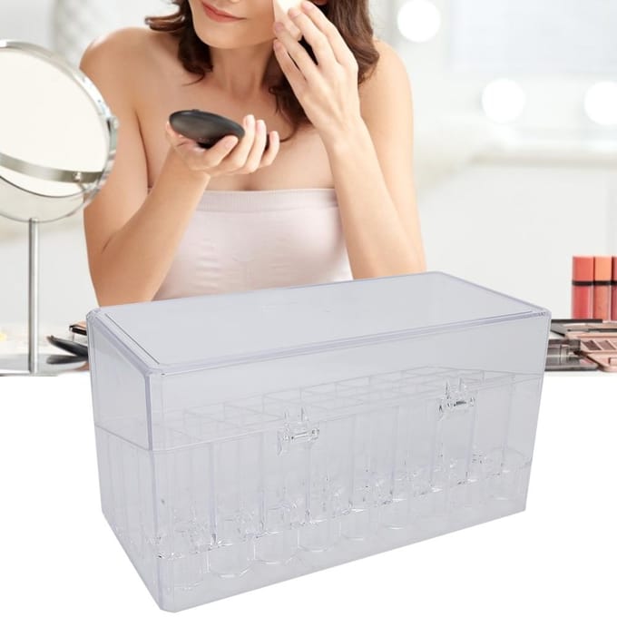 36 Vakken Stofdicht Transparant Lippenstift Opbergdoos Organizer Opbergrek gray