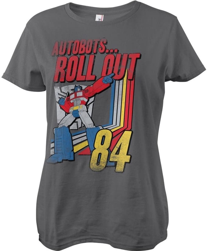 Transformers Autobots - Roll Out Girly Tee dames-T-shirt donkergrijs