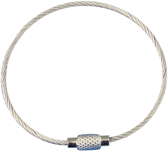 CombiCraft Staaldraad ring met schroefsluiting - per 5 stuks