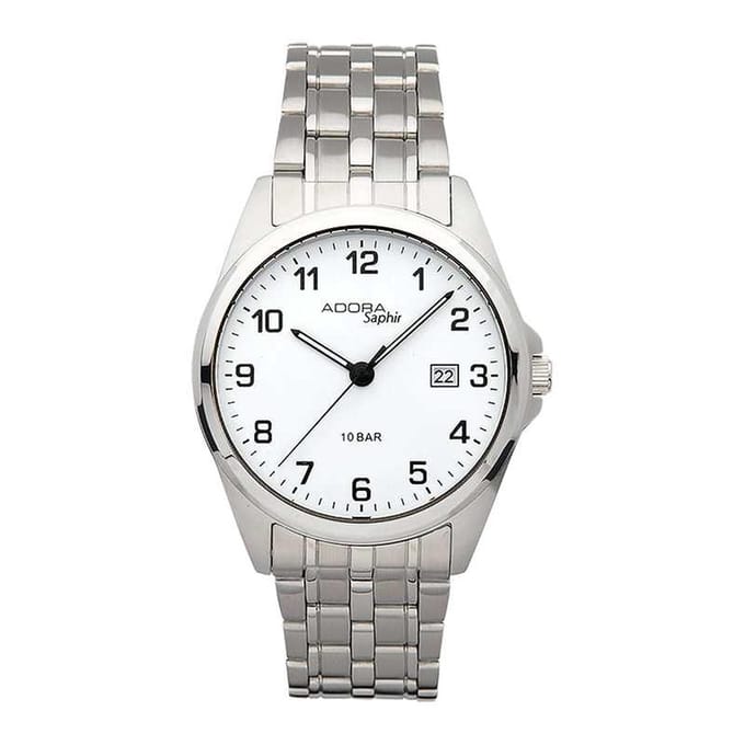 Adora mooie heren horloge Met datum Saffierglas AS4303
