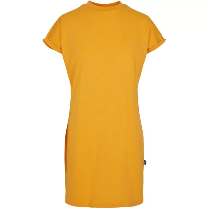 Urban Classics - Rainbow Tee Korte jurk - M - Geel