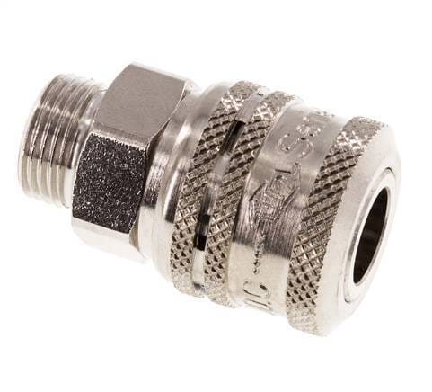 Staal/Messing DN 7.2 (Euro) Safety Luchtkoppeling Snelkoppeling G 3/8 inch Buitendraad - CLS7-M-EN-SE-038