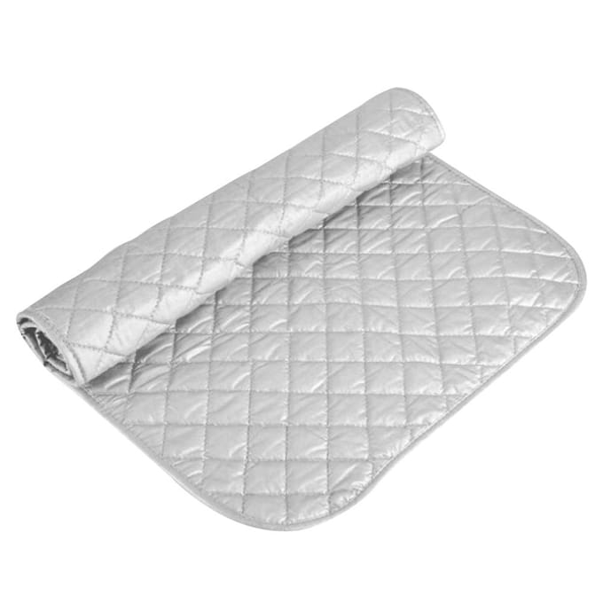 Planche à repasser résistante à la chaleur, coussin à linge de voyage pliable et portable, protection des vêtements, tapis à repasser, sèche-linge, plaque de couverture, machine à laver 55*120cm white