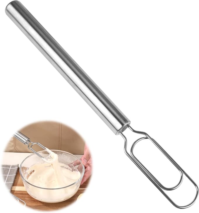 Solidchoice - Roestvrijstalen Deegklopper, 30 cm voor Brood en Pizza