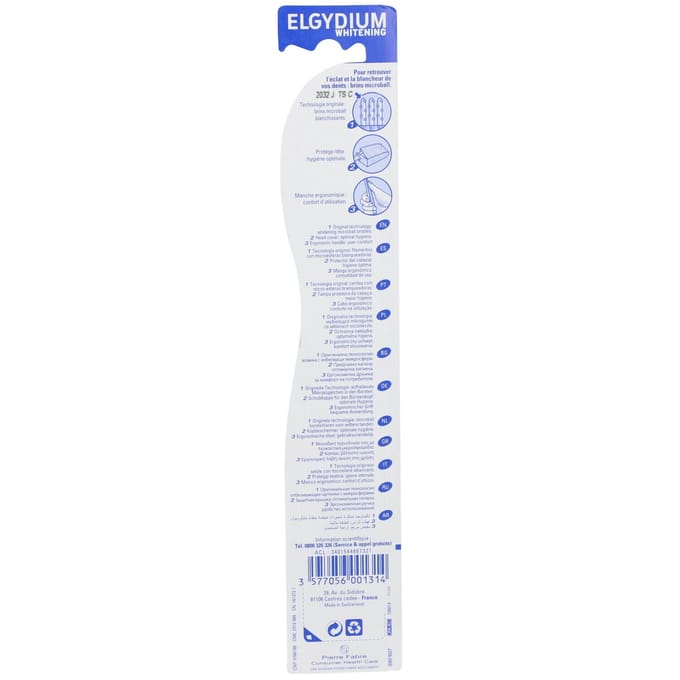 Elgydium Tandenb Witte Tanden Medium