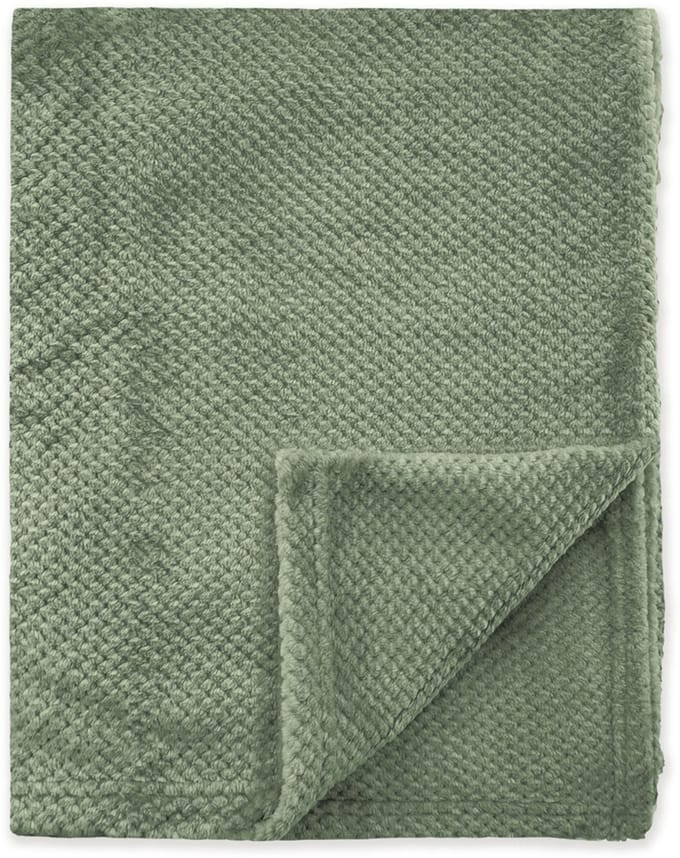 Byrklund Plaid Bubble Cuddle - 130x160 - 100% Polyester - Olijfgroen