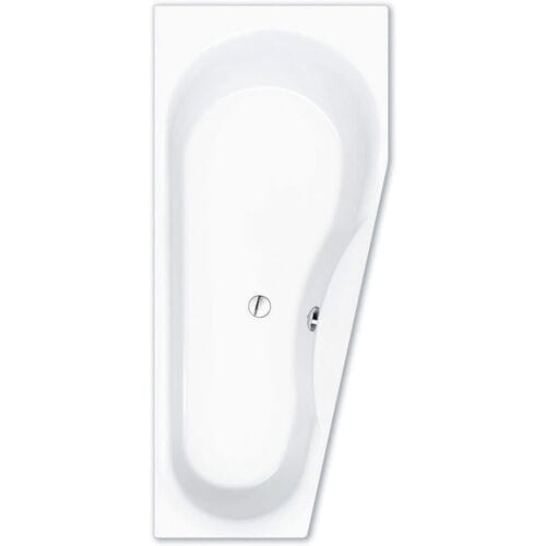 Repabad Tika space-saving bath 170 x 75 cm with back therapy, version left 15104WE 25166