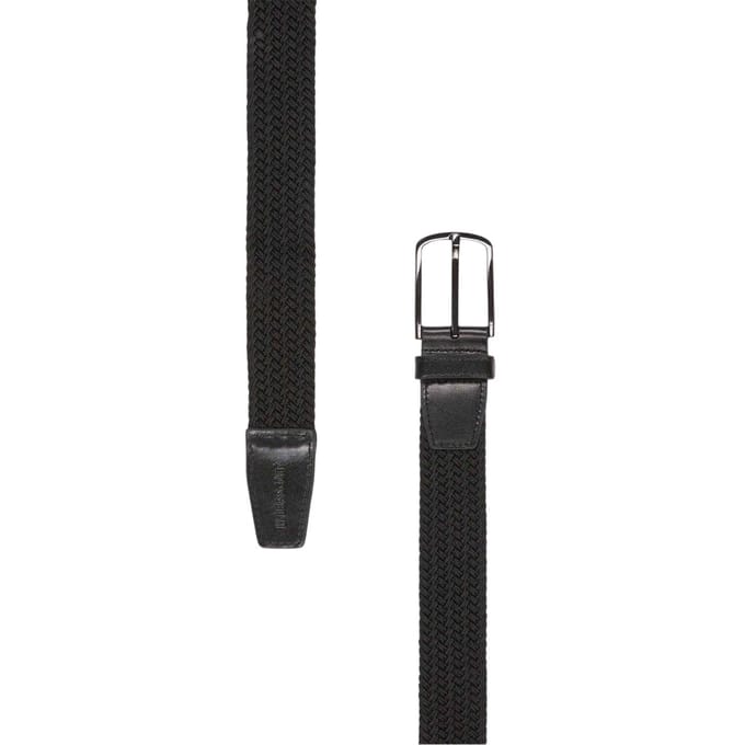 Lyle & Scott Gevlochten Riem (Jet Zwart)