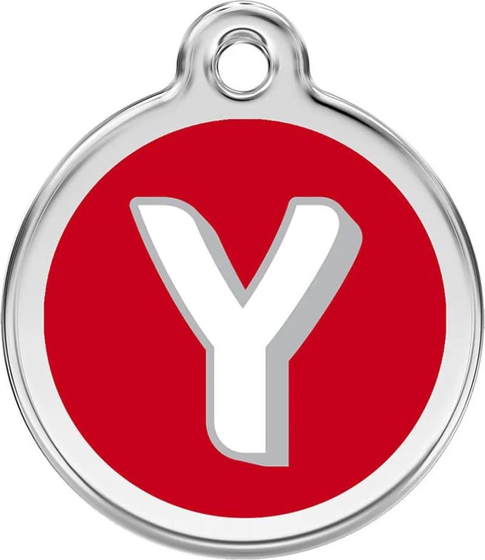 Red Dingo Hondenpenning 20 mm letter Y