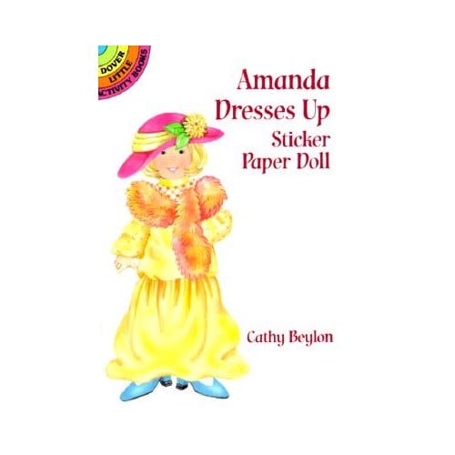 Amanda Dresses Up Sticker Paper Doll - Cathy Beylon