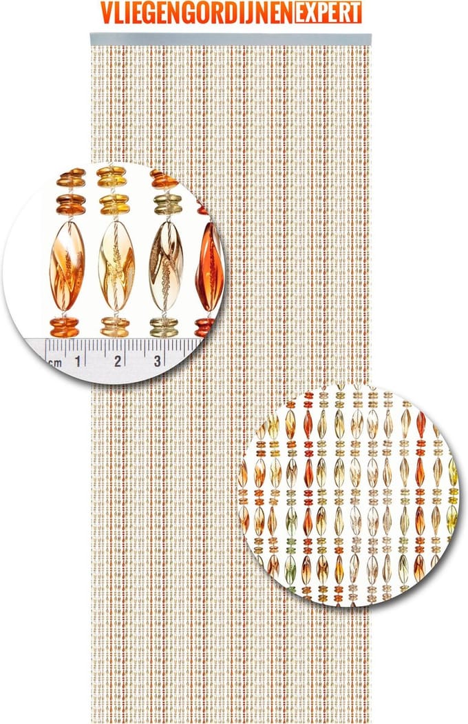 Vliegengordijnenexpert Chios - Vliegengordijn - 100x240 cm - Multicolor