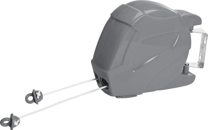 Drooglijn | Argos Home Set van 2 x15 m intrekbare waslijnen  | wasdraad 30M