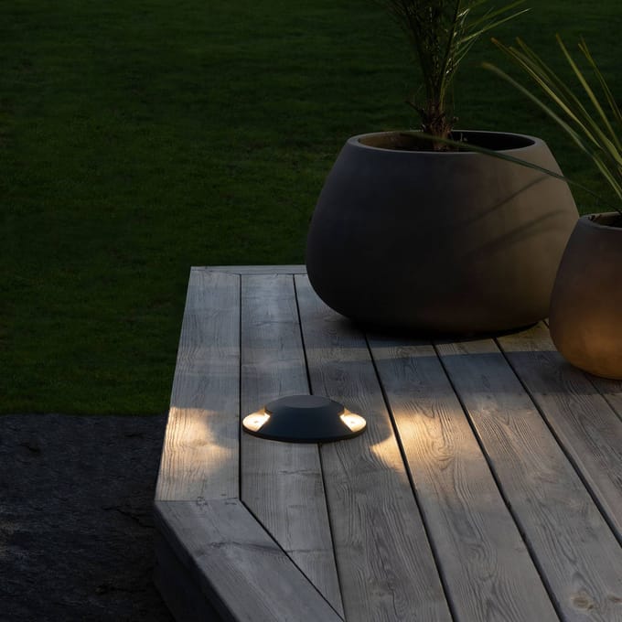 Konstsmide LED vloeropbouwarmatuur 7879-370, 2-lamps