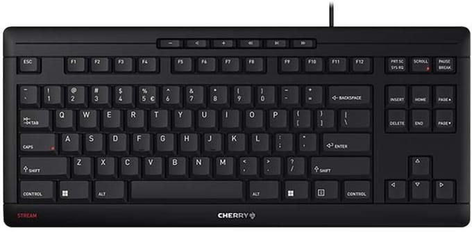 Cherry STREAM Toetsenbord TKL - Toetsenbord - Engels - Zwart