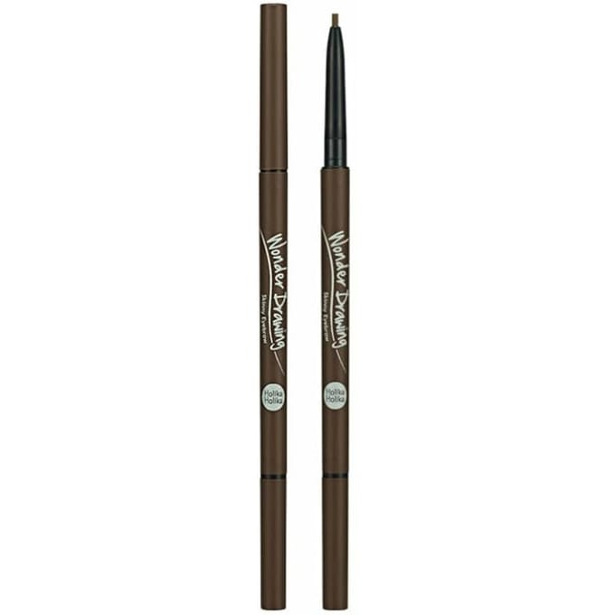 Holika Holika Wonder Drawing Skinny Eye Brow 02 Dark Brown 1 st