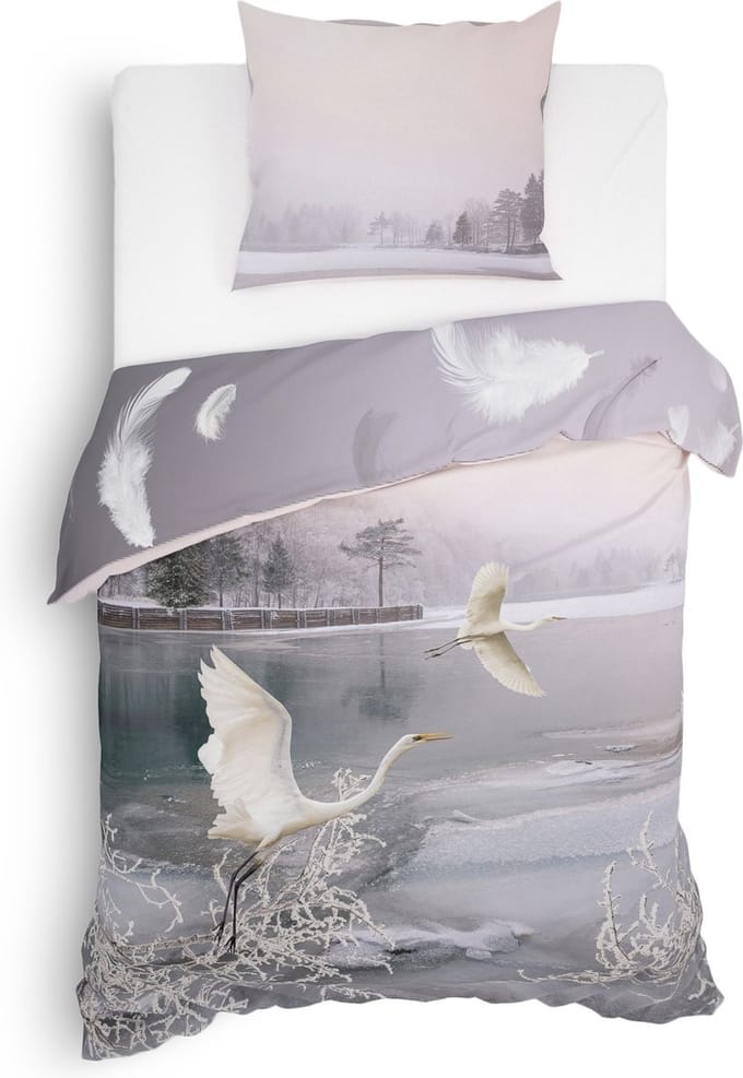 Heckett & Lane Wes Dekbedovertrek - Eenpersoons - 140x200/220 cm - Light Pink
