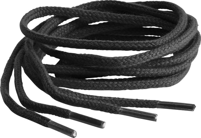 Springyard veters rond 4.5 mm - zwart - 105cm - katoen - 1 paar