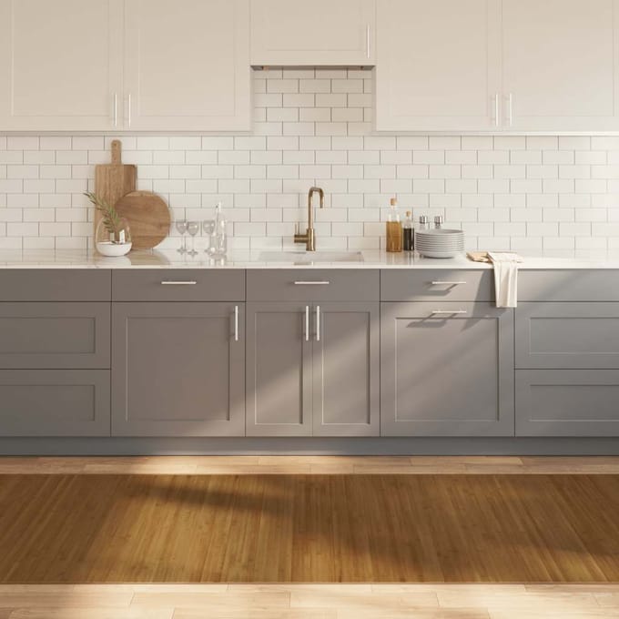 vidaXL - Vloerkleed - rechthoekig - 100x300 - cm - bamboe - bruin