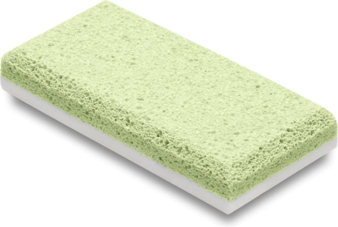 Rojafit Premium Eeltsteen - Siliglass - Duo - Grof & Fijn - Groen/Wit - Afm. 10 x 5 x 2 cm.