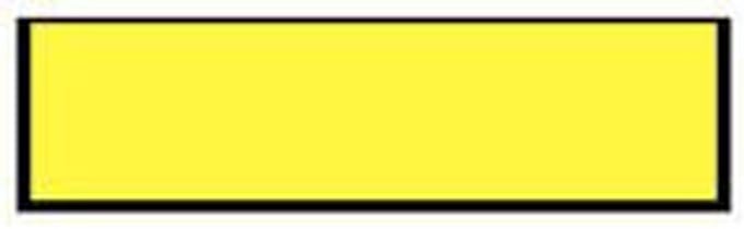 Blanco magneetsticker - geel 200 x 50 mm