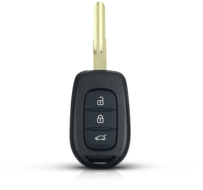 XEOD Autosleutelbehuizing - sleutelbehuizing auto - sleutel - Autosleutel - Geschikt voor: Renault & Dacia 3 knops