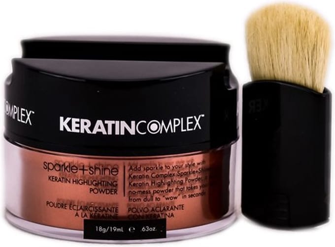 Keratin Complex Fashion Therapy Sparkle + Shine Keratin Highlighting Powder - Color : Copper / 0.63 Oz