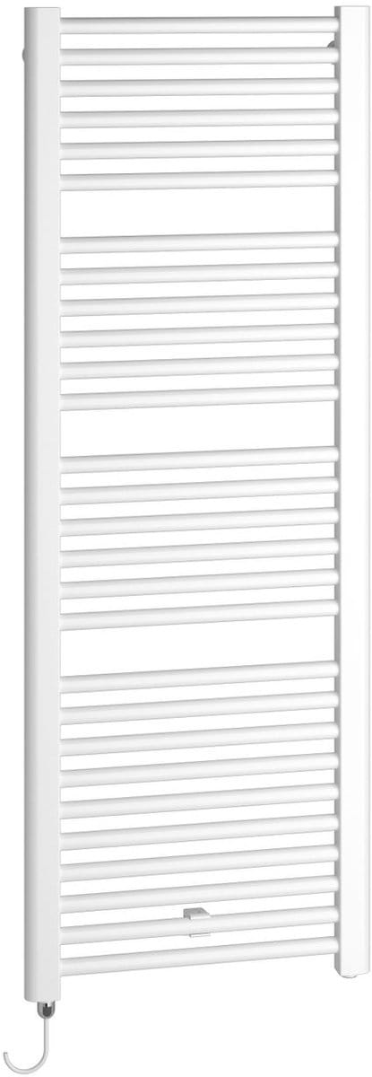Kermi Elektrische badkamerradiator Basic-E, recht, fks wit links, 600 Watt, 1172x524 mm (HxL), wit, E0E101200502IXK