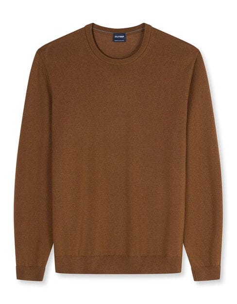 OLYMP Casual Breisel, Modderkleurig