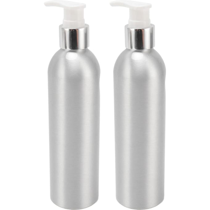 Aluminium Zeepdispenser Hittebestendig Herbruikbare Handlotion Fles Douche Schoteldispenser voor gray