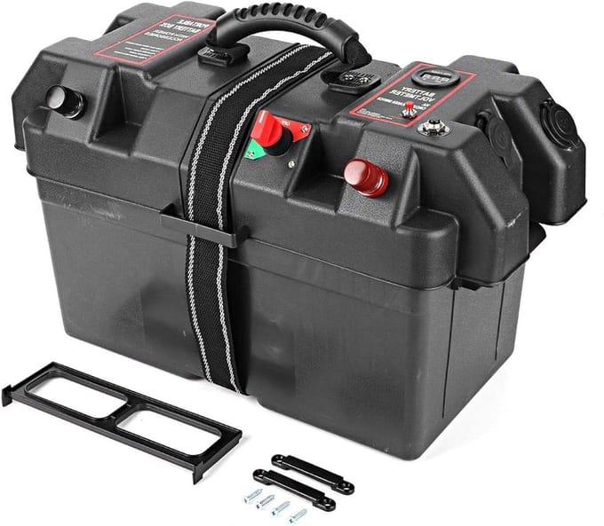 Accubak voor Trollingmotor met USB en 12V Laadpoort