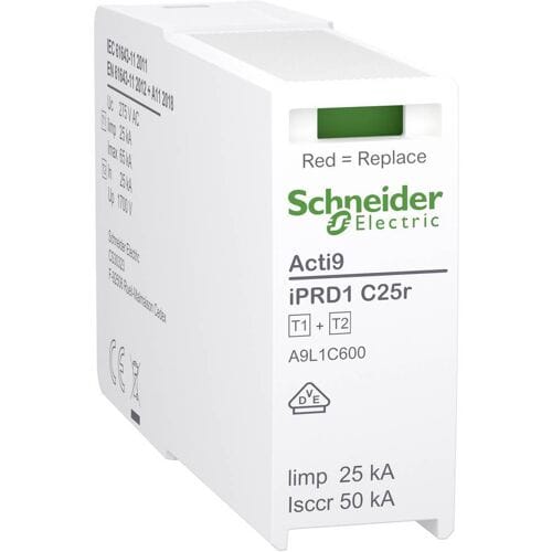 Schneider Electric A9L1C600 A9L1C600 Reserve beschermingsmodule 25 kA 1 stuk(s)