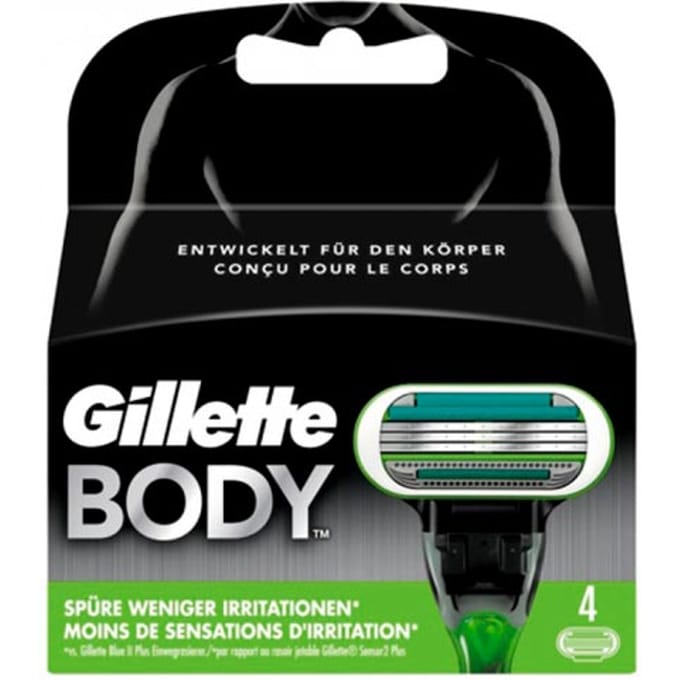 Gillette Body scheermesje - 4 navulmesjes