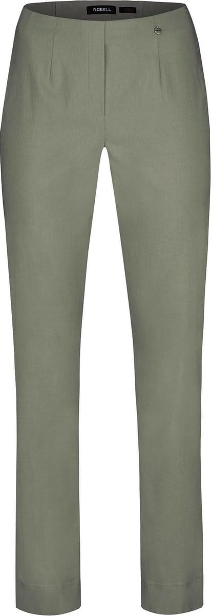 Robell Marie Dames Broek - Olijf Groen - Maat 46