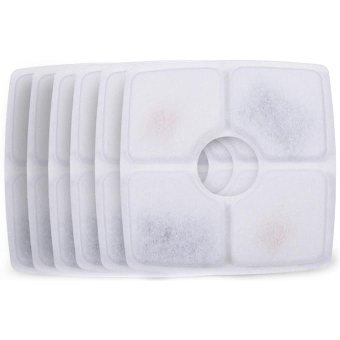 Filtres de remplacement pour fontaine à eau pour chat, 4 pièces 6pcs