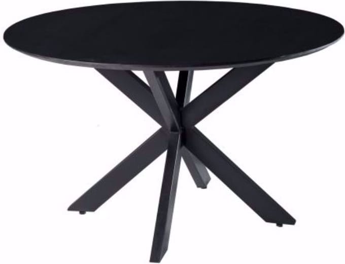 Starfurn - Eettafel Lynn - Zwart - 130x130x76 cm