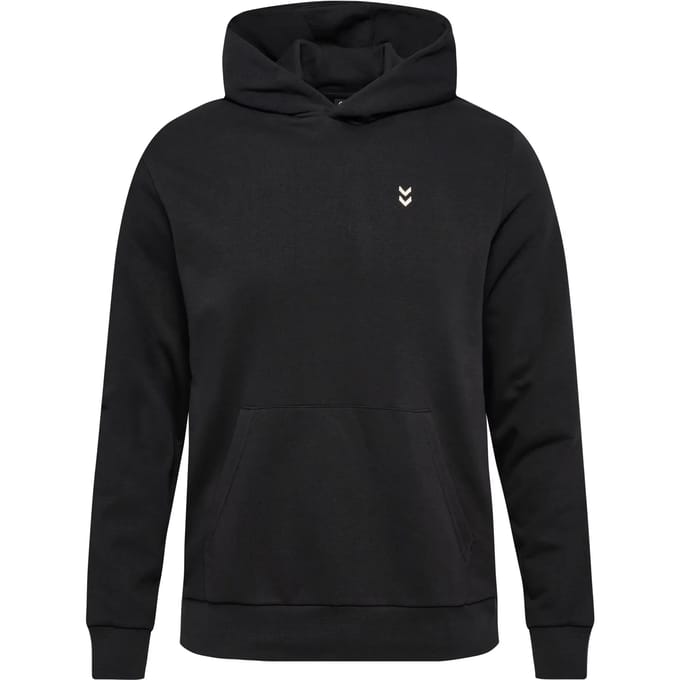 Hummel Heren Hoodie Capuchon Ronde Hals Kangoeroezak Ribboorden Modieus