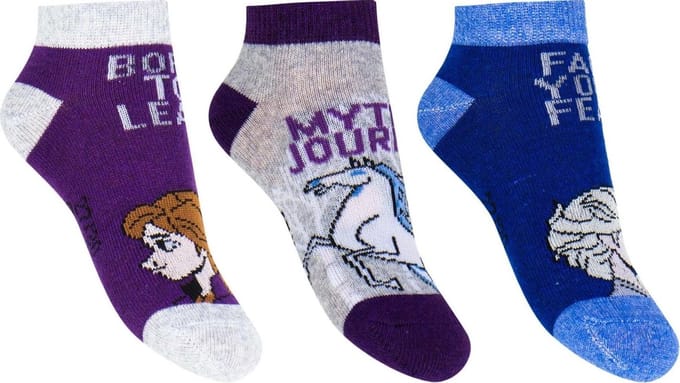 Disney Frozen Sneaker Sokken 3-Pack maat 27-30