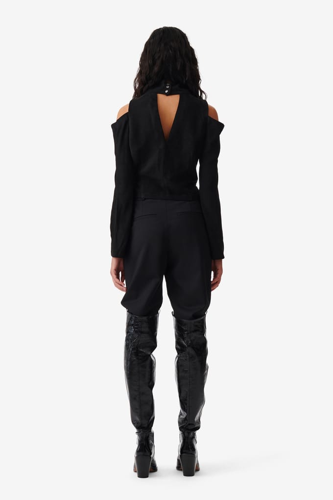 IRO Paris Iwa Top Black Größe: 38 | Longsleeves Outlet | Damen | Schwarz