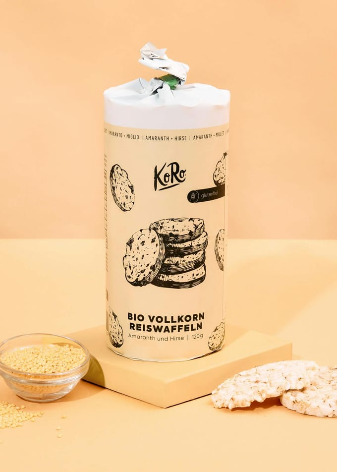 Bio volkoren rijstwafels met amarant en gierst 120 g